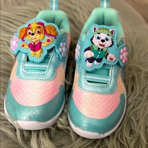 Paw Patrol Kids Sneakers - Teal and Pink